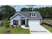 Charming single-Gathering home boasts a well-manicured lawn, a two-car garage, and classic architectural details at 4818 Reason Ct # 74, Harrisburg, NC 28075
