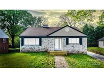 Charming brick home with a well-manicured lawn and inviting front entrance at 112 Circle Dr, Salisbury, NC 28144
