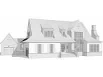 Charming two-story home with dormer windows, a brick foundation, and an attached garage at 5726 Lansing Dr, Charlotte, NC 28270