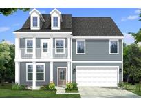Charming two-story home featuring a covered front porch, two-car garage, and dormer windows at 115 Canary Ln # 19, Mooresville, NC 28115