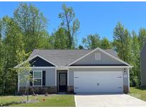 Charming single-story home featuring a two-car garage and a beautifully landscaped front yard at 1538 Doran Ter, Richburg, SC 29729