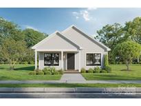 Charming home featuring a well-manicured lawn, sidewalk, and inviting front porch at Lot 1 New Pineola Rd, Charlotte, NC 28208