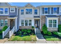 Charming townhome with landscaped front yard and inviting entrance at 110 Synandra Dr # B, Mooresville, NC 28117