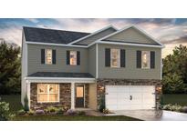Charming two-story home with stone accents and well-maintained landscaping at 820 Candy Dr, Statesville, NC 28677