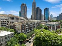 A vibrant city view featuring lush green trees lining the streets and modern architecture against a bright blue skyline at 400 N Church St # 226, Charlotte, NC 28202