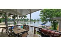 Lake view from the spacious deck with outdoor dining and grill area at 6641 Monford Dr # 54, Conover, NC 28613