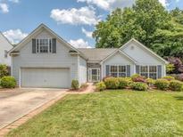 Charming home with a lush lawn, manicured landscaping, and a welcoming front entrance at 3066 Orion Dr, Fort Mill, SC 29707