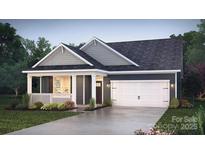 Charming single-Gathering home with a covered front porch and a two-car garage at 2066 Skyhawk Dr, York, SC 29745