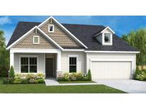 Charming single Gathering home displaying well-manicured landscaping and a neutral color palette at 1011 Idyllic Ln, Waxhaw, NC 28173