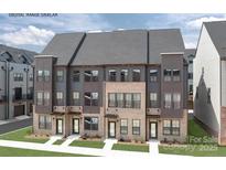 Beautiful three story townhome features a modern exterior with stylish details at 6002 Fonsac Ln # 2006E, Charlotte, NC 28217
