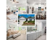 Real estate collage showcasing various interior and exterior features of the property at 7530 Porrera St, Charlotte, NC 28214