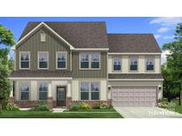 Charming two-story home with a mix of vertical and horizontal siding and a well-manicured front lawn at 859 Regulus Ct, York, SC 29745