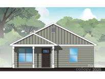 Charming single-story home with gray siding, white trim, and welcoming front porch with large windows at 2116A Glenwood St, Kannapolis, NC 28083