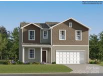 Two-story home with attached garage, neutral siding, and manicured front lawn at 6301 Fairfax Ct, Maiden, NC 28650