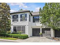 Charming two-story home with well-manicured landscaping, a two-car garage, and stylish black shutters at 224 Wendover Heights Cir, Charlotte, NC 28211