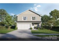 Charming two-story home with a neutral-colored exterior, two-car garage, and well-maintained front yard at Lot 11 Solitude Ct, Kannapolis, NC 28081