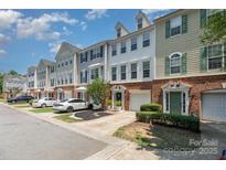 Charming townhomes boast brick accents, garage parking, and meticulously maintained landscaping in a desirable neighborhood at 2945 Duvalla Ave, Charlotte, NC 28209
