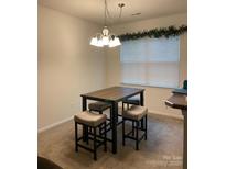 Cozy dining area featuring a table with four chairs and a modern chandelier above at 13116 Erwin Rd, Charlotte, NC 28273