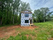 New construction home featuring a modern design and a private lot with mature trees at 1000 Castlewood Dr, Shelby, NC 28150