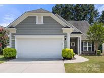 Charming home featuring a two-car garage, well-maintained lawn, and beautiful landscaping at 1031 Fants Grove Ln, Indian Land, SC 29707