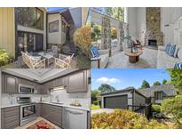 Inviting courtyard with stylish seating, perfect for relaxing or entertaining outdoors at 4208 Burning Tree Dr, Charlotte, NC 28277
