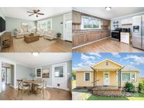Interior shot of a home featuring a living room, kitchen, dining room, and exterior shot at 127 Bristol Rd, Statesville, NC 28677