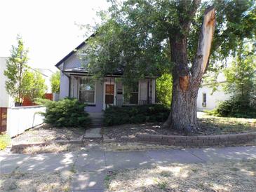 Charming home with a large tree in the front yard at 1346 S Logan St, Denver, CO 80210