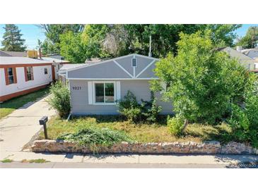 Charming single-story home featuring a well-maintained front yard and cozy design at 9021 Rampart St, Federal Heights, CO 80260