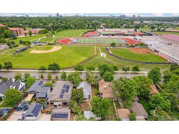 This home enjoys a convenient location near athletic fields and lush greenery, providing recreational opportunities at 1457 S Franklin St, Denver, CO 80210