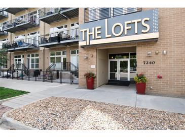 The Lofts building, modern exterior with balconies and a welcoming entrance at 7240 W Custer Ave # 307, Lakewood, CO 80226