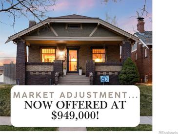 Inviting home with a covered porch and front yard now offered at a new price at 3044 W 37Th Ave, Denver, CO 80211