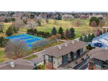 Inviting condo complex with a park, tennis courts, and soccer field at 188 S Locust St, Denver, CO 80224