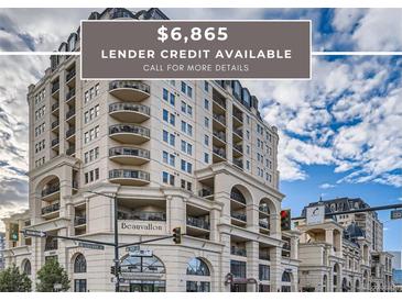 Elegant high-rise condo building featuring private balconies and luxury finishes in a desirable downtown location at 925 N Lincoln St # 8E-S, Denver, CO 80203