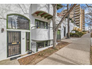 Inviting exterior with a charming entrance and walkway at 611 E 7Th Ave, Denver, CO 80203