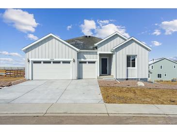 Charming single-Gathering home with a two-car garage and a modern architectural style at 13695 Emerald Lake St, Parker, CO 80138