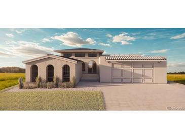 Stunning new construction featuring brick accents, a two-car garage, and modern architectural design at 3065 S Birch St, Denver, CO 80222
