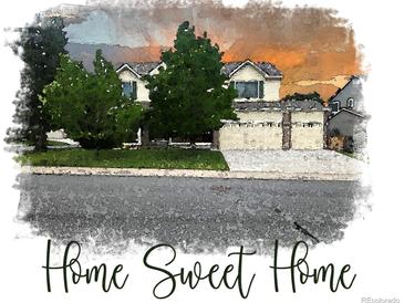 Charming home with a well-manicured lawn and mature trees, perfect for Gathering living at 5571 S Sicily St, Aurora, CO 80015
