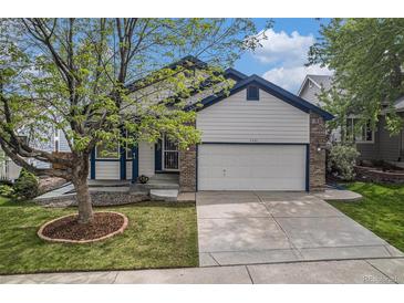Charming home featuring a well-manicured lawn, concrete driveway, and inviting curb appeal at 4320 Snowbird Ave, Broomfield, CO 80020