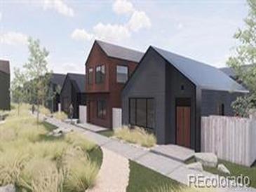 Charming street view showcasing modern homes with unique architectural designs and welcoming landscaped pathways at 769 Turner St, Erie, CO 80516