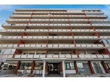 Multi-story condo building featuring private balconies and a modern architectural design at 1121 Albion St # 804, Denver, CO 80220