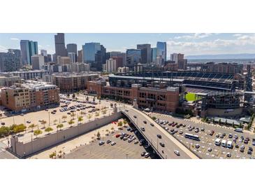 Aerial view of Coors Field and cityscape at 2245 Blake St # L M N, Denver, CO 80205