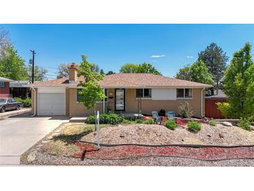 Charming single-story brick home featuring well-maintained landscaping, a front lawn, and a classic design at 8774 Princeton St, Westminster, CO 80031