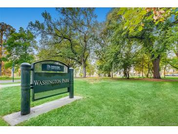 Beautiful Washington Park in Denver with lush greenery and mature trees, offering a serene and inviting atmosphere at 352 S Lafayette St # 204, Denver, CO 80209