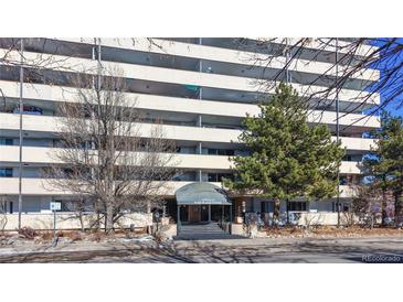 Park Place Tower building exterior, showcasing its architecture and landscaping at 1029 E 8Th Ave # 501, Denver, CO 80218