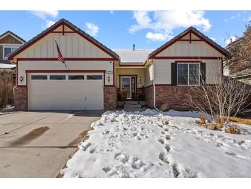 Charming single Gathering home featuring a two-car garage, and a cozy front porch entry at 10153 Pagosa St, Commerce City, CO 80022