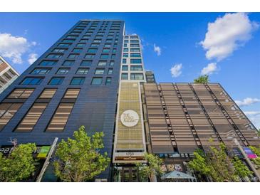 Modern condominium building in downtown location with great city views and mature trees at 1750 Wewatta St # 627, Denver, CO 80202