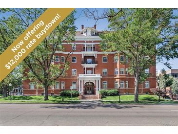 Charming brick building with beautiful balconies, offering a $12,000 rate buydown at 836 E 17Th Ave # 1A, Denver, CO 80218