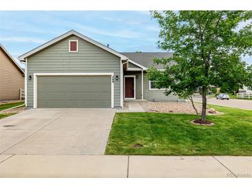 Charming single-Gathering house featuring a well-kept lawn and a two-car garage at 268 Naples St, Firestone, CO 80520