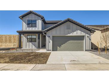 Beautiful modern farmhouse with a two-car garage and professionally landscaped yard at 3109 Newfound Lake Rd, Berthoud, CO 80513