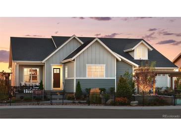 Charming home featuring a covered porch, professionally landscaped yard, and a cozy entrance at 332 Agoseris Way, Castle Rock, CO 80104